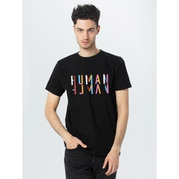 Футболка Human, черная, размер S