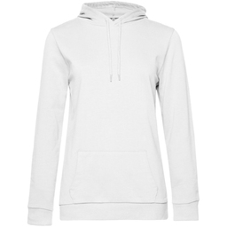 Толстовка с капюшоном женская Hoodie, белая, размер XS