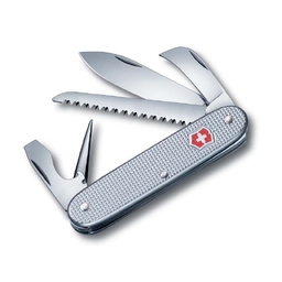 Нож перочинный VICTORINOX Pioneer, 93 мм, 7 функций, алюминиевая рукоять, серебристый