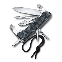 Нож перочинный VICTORINOX Skipper Navy Camouflage, 111 мм, 17 фнк, с фиксатором, серо-синий камуфляж