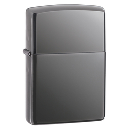 Зажигалка ZIPPO классическая с покрытием черный лед | Classic Black Ice®, латунь/сталь, чёрная, глянцевая, 38x13x57 мм