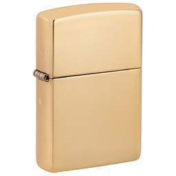Зажигалка ZIPPO Armor® с покрытием Глянцевая латунь | High Polish Brass, латунь/сталь, золотистая, 38x13x57 мм