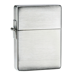 Зажигалка ZIPPO Реплика 1935 года с покрытием матовый хром | 1935 Replica™ Brushed Chrome, латунь/сталь, серебристая, 37x13x52 мм