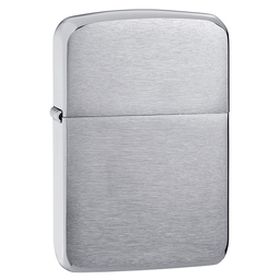 Зажигалка ZIPPO Реплика 1941 года с покрытием матовый хром | 1935 Replica™ Brushed Chrome, латунь/сталь, серебристая, 38x13x56 мм