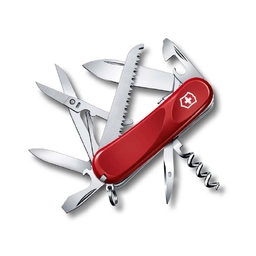 Нож перочинный VICTORINOX Evolution S17, 85 мм, 15 функций, с фиксатором лезвия, красный