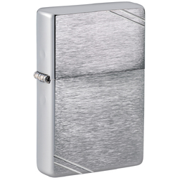 Зажигалка ZIPPO Винтаж серия 1937 года с покрытием матовый хром | Vintage™ Series 1937 Brushed Chrome, серебристая, 38x13x57 мм