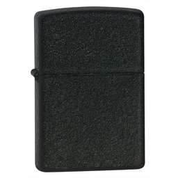 Зажигалка ZIPPO классическая с черным покрытием с кракелюром | Classic Black Crackle™, латунь/сталь, чёрная, матовая, 38x13x57 мм