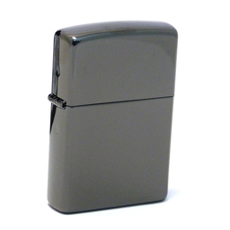 Зажигалка ZIPPO классическая с черным глянцевым покрытием | Classic High Polish Black, латунь/сталь, чёрная, глянцевая, 38x13x57 мм