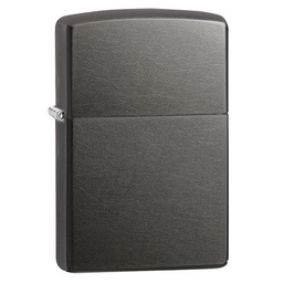 Зажигалка ZIPPO классическая с темно-серым покрытием | Classic Gray Dusk, латунь/сталь, серая, матовая, 38x13x57 мм