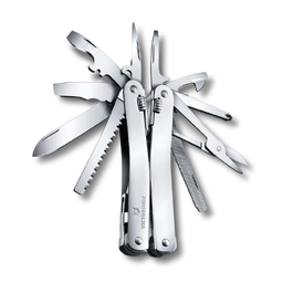 Мультитул VICTORINOX SwissTool Spirit X, 105 мм, 26 функций, в кожаном чехле