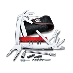 Мультитул VICTORINOX SwissTool Spirit XC Plus, 105 мм, 37 функций, в кожаным чехле