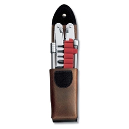 Мультитул VICTORINOX SwissTool Spirit XC Plus Ratchet, 105 мм, 38 функций, в кожаным чехле