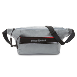 Сумка на пояс SWISSGEAR, светло-серая, полиэстер с плетением рип-стоп, 38 x 5 x 15 см