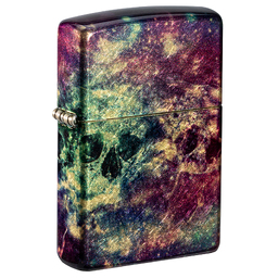 Зажигалка ZIPPO Галактика черепа с покрытием Искусственно состаренная латунь | Galaxy Skull 540 Tumbled Brass, латунь/сталь, разноцветная, 38x13x57 мм