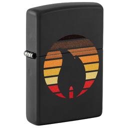 Зажигалка ZIPPO Цветные блоки с черным матовым покрытием | Colorblock Black Matte, латунь/сталь, черная, 38x13x57 мм