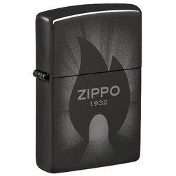 Зажигалка ZIPPO Источник света с черным глянцевым покрытием | Radiant High Polish Black, латунь/сталь, черная, глянцевая, 38x13x57 мм