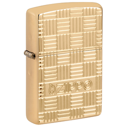 Зажигалка ZIPPO Armor® с покрытием Глянцевая латунь | High Polish Brass, латунь/сталь, золотистая, 38x13x57 мм