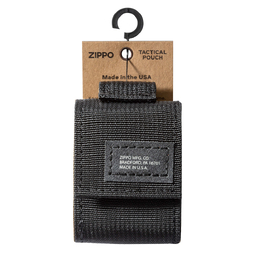 Чехол ZIPPO для широкой зажигалки,нейлон,с нейлоновым фиксатором на ремень, черный