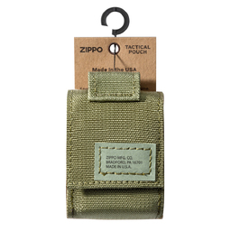 Чехол ZIPPO для широкой зажигалки,нейлон,с нейлоновым фиксатором на ремень, зеленый