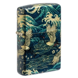Зажигалка ZIPPO Восточный мотив с покрытием Искусственно состаренная латунь на 540 | Eastern 540 Tumbled Brass, латунь/сталь, зеленая, 38x13x57 мм