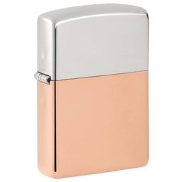 Зажигалка ZIPPO с двойным металлическим покрытием | Bimetal, медь/латунь/сталь, медная, 38x13x57 мм