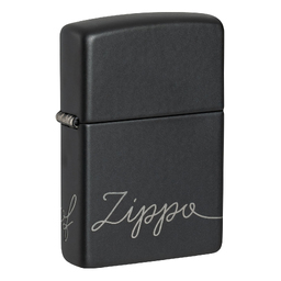 Зажигалка ZIPPO Традиционный дизайн с черным матовым покрытием | Zippo Design Black Matte, латунь/сталь, черная, матовая, 38x13x57 мм