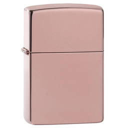 Зажигалка ZIPPO классическая с глянцевым покрытием розовое золото | Classic High Polish Rose Gold, латунь/сталь, розовое золото, глянцевая, 38x13x57мм