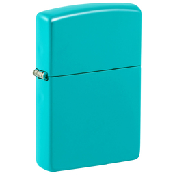 Зажигалка ZIPPO классическая со светло-бирюзовым покрытием | Classic Flat Turquoise, латунь/сталь, бирюзовая, глянцевая, 38x13x57 мм