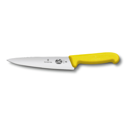 Нож разделочный VICTORINOX Fibrox с лезвием 19 см, жёлтый