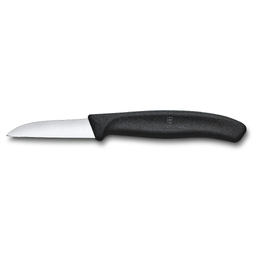 Нож для овощей и фруктов VICTORINOX SwissClassic с прямым лезвием 6 см, чёрный