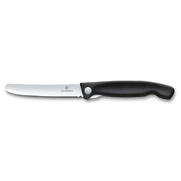 Нож для овощей VICTORINOX SwissClassic, складной, 11 см, чёрный