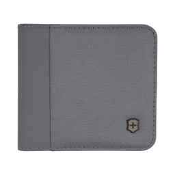 Бумажник VICTORINOX Travel Essentials Bi-Fold Wallet, с защитой от сканирования RFID, серый, полиэстер, 11x2x10 см