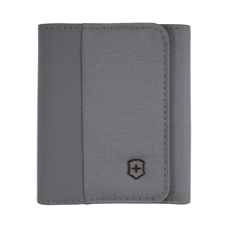 Бумажник VICTORINOX Travel Essentials Tri-Fold Wallet, серый, полиэстер, 9x2x10 см