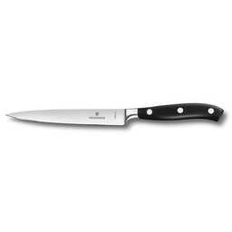 Нож разделочный VICTORINOX Grand Maître, кованый, 15 см, чёрный