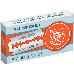 Лезвия для бритья MERKUR SUPER PLATINUM, (10 шт) в картонной коробке