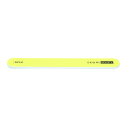 Пилка Dewal Beauty для ногтей, прямая зеленая 1,9х17,8 см, 180/240 грит