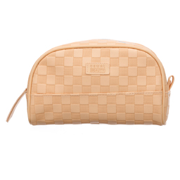 Косметичка Dewal Beauty серия "Шашки", цвет абрикос, 24х11х13 см