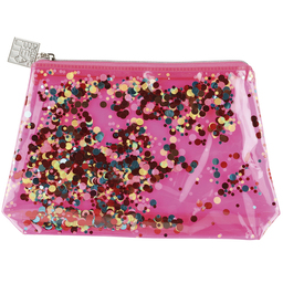 Косметичка Dewal Beauty серия "Модница",розовая 20х5х16см