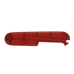 Задняя накладка для ножей VICTORINOX 84 мм, с вырезом под штопор, пластиковая, полупрозрачная красна