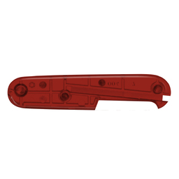 Задняя накладка для ножей VICTORINOX 91 мм, пластиковая, полупрозрачная красная