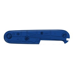 Задняя накладка для ножей VICTORINOX 91 мм, пластиковая, полупрозрачная синяя