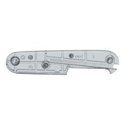 Задняя накладка для ножей VICTORINOX 91 мм, пластиковая, полупрозрачная серебристая