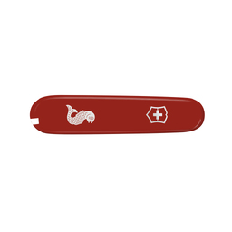 Передняя накладка для ножей VICTORINOX Fisherman и Angler 91 мм, пластиковая, красная
