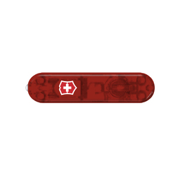 Передняя накладка для ножей VICTORINOX SwissLite 58 мм, пластиковая, полупрозрачная красная