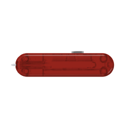Задняя накладка для ножей VICTORINOX 58 мм, пластиковая, полупрозрачная красная
