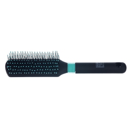 Щетка Dewal Beauty серия "Бирюза" массажная, с нейлон,штифтом, прямоугольная 9 ряд
