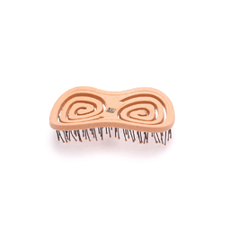 Щетка Dewal Beauty серия "Friendly", массажная, с нейлоновым штифтом, форма бабочка, оранжевая