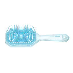 Щетка Dewal Beauty серия "Айсберг", продувная, с силиконовым штифтом, форма прямоугольная, бирюзовая