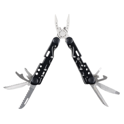 Мультитул Stinger, 105x40 мм,13 функций, сталь, чёрно-серебристый, в комплекте нейлоновый чехол