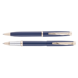Набор Pierre Cardin коллекция «ПАРА | PEN&PEN» : ручка шариковая + роллер. Цвет - синий. Упаковка Е.